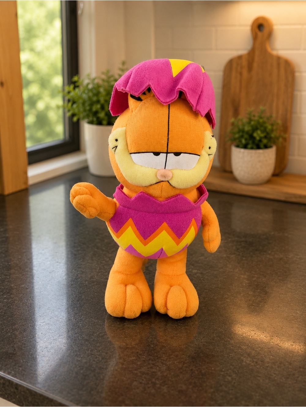 Easter Egg Garfield 7" Plush Doll Window Cling Suction Stuffed Animal